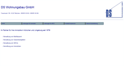 Desktop Screenshot of ds-wohnungsbau.de